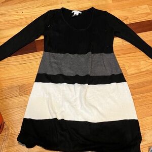 Chic Color Block Sweater Dress Mc